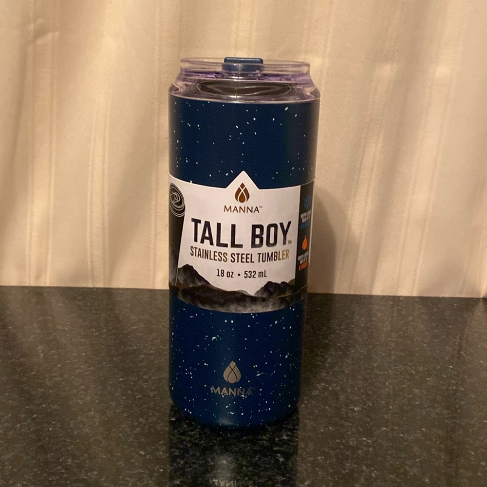 Manna Blue Stainless Steel Tumbler